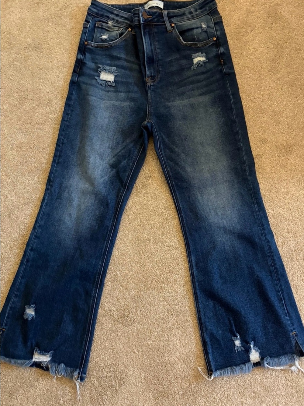 Risen Jeans - High Rise Ankle Flare Jeans (Style # RDP5735) Size 13/31